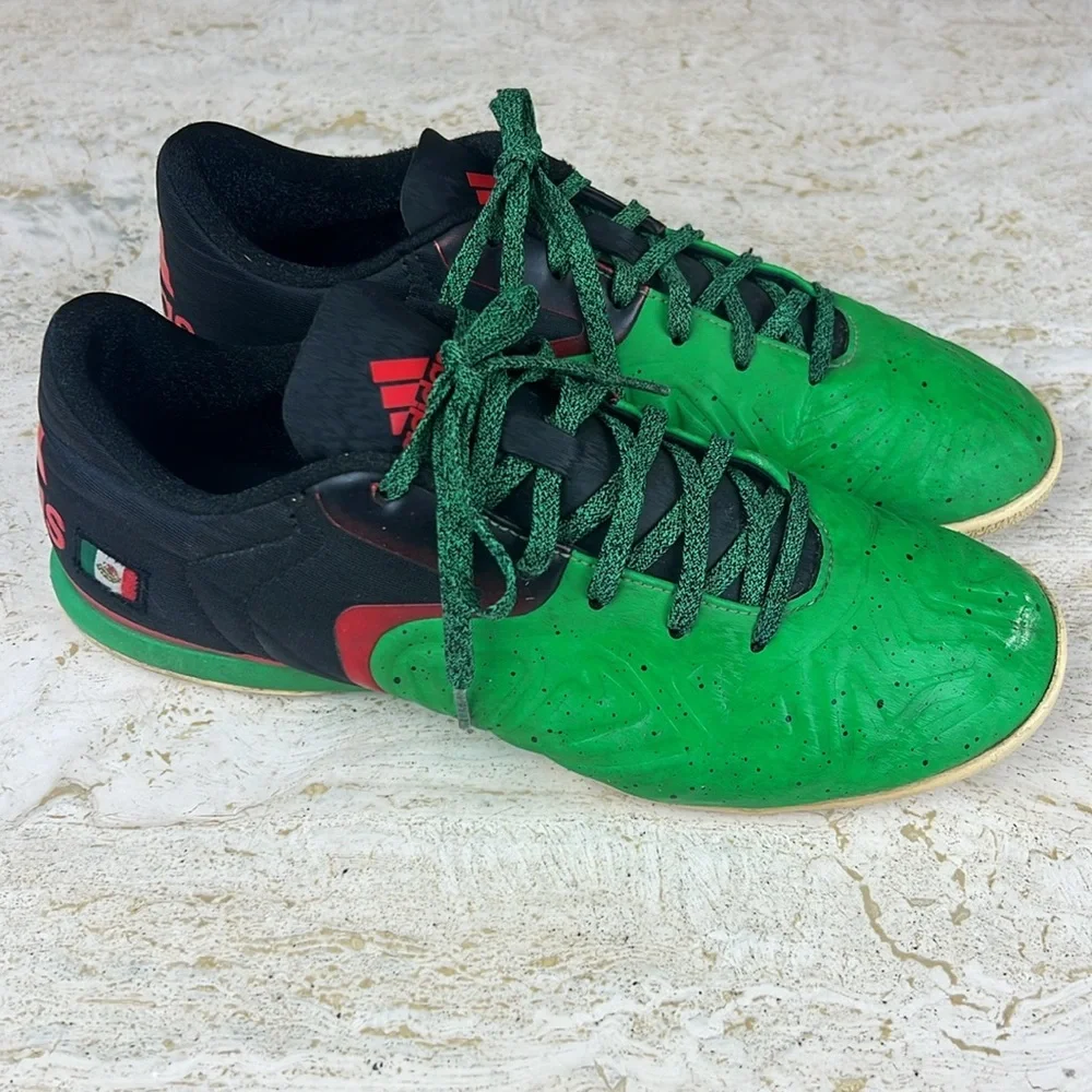 Adidas X 15.2 Indoor Soccer Shoes Green Red Black Mexico Men’s Size 8.5